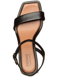 Leder-Sandalen in Schwarz