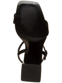 Leder-Sandalen in Schwarz