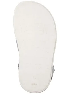 Leder-Sandalen in Silber