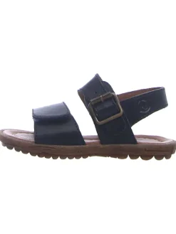 Leder-Sandalen "Kenny" in Dunkelblau