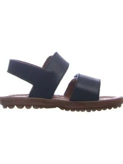 Leder-Sandalen "Kenny" in Dunkelblau