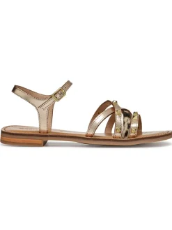 Leder-Sandalen "Maddalusiac" in Gold