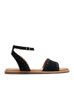 Leder-Sandalen "Maritime May" in Schwarz