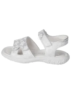 Leder-Sandalen "Moni" in Silber