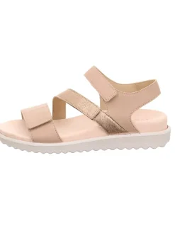 Leder-Sandalen "Move" in Beige