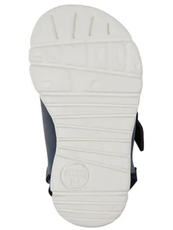 Leder-Sandalen "Oruga" in Dunkelblau