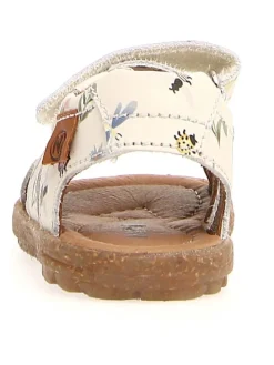 Leder-Sandalen "Sky" in Creme