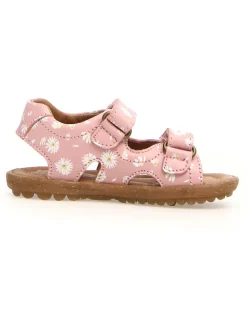 Leder-Sandalen "Sky" in Rosa/ Weiß