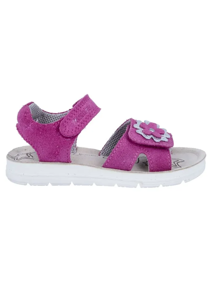Leder-Sandalen "Sofia" in Fuchsia