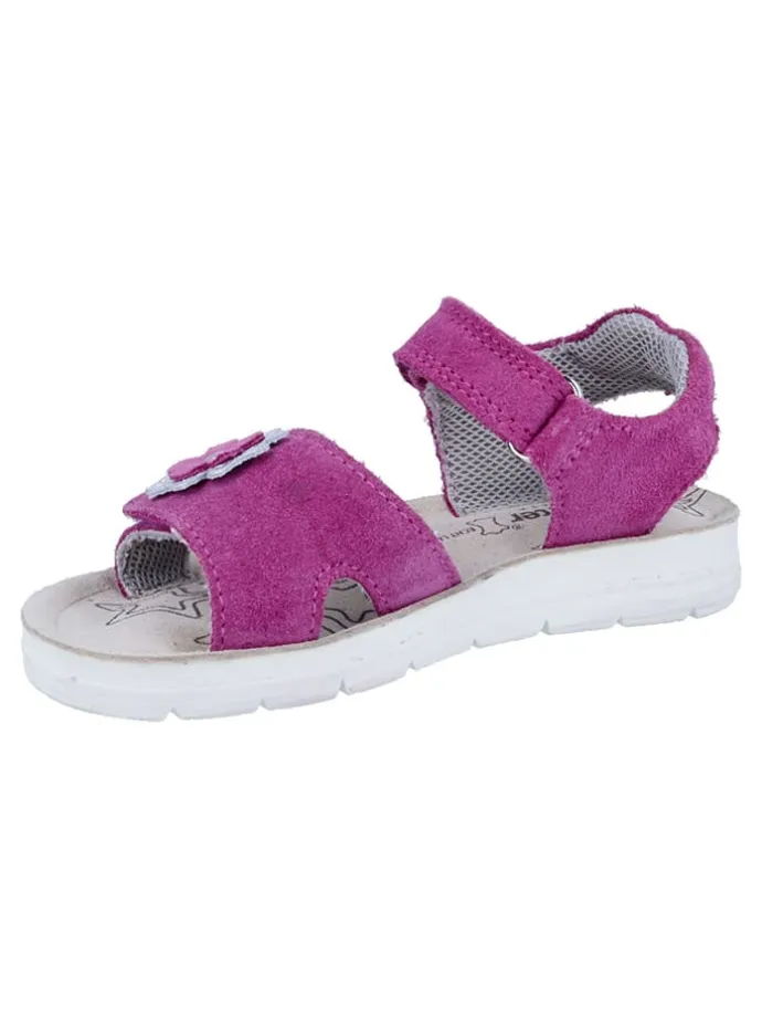 Leder-Sandalen "Sofia" in Fuchsia