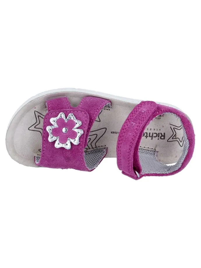 Leder-Sandalen "Sofia" in Fuchsia