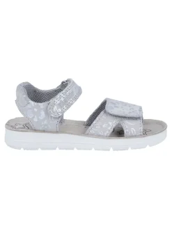 Leder-Sandalen "Sofia" in Grau