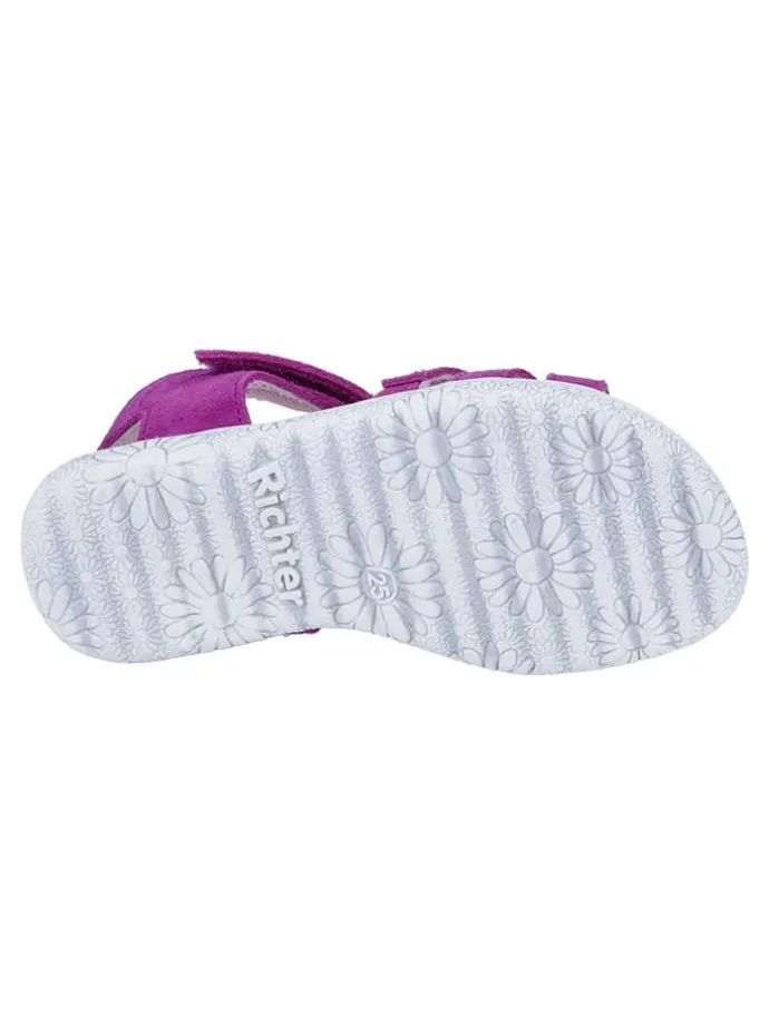 Leder-Sandalen "Sole" in Fuchsia