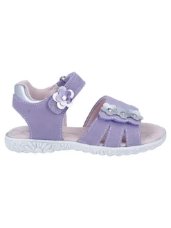 Leder-Sandalen "Sole" in Lila