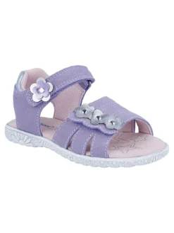 Leder-Sandalen "Sole" in Lila