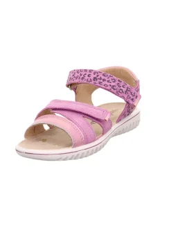 Leder-Sandalen "Sparkle" in Lila