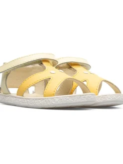 Leder-Sandalen "TWS" in Gelb