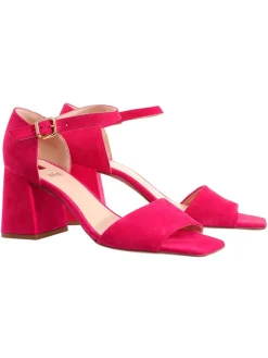 Leder-Sandaletten "Beatrice" in Pink