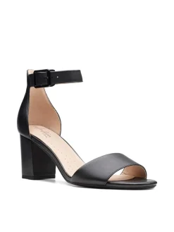 Leder-Sandaletten "Deva Mae" in Schwarz