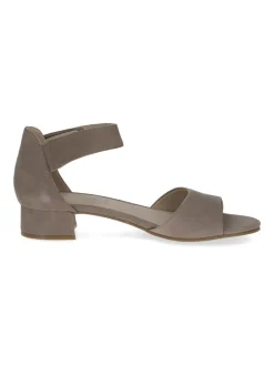 Leder-Sandaletten in Braun