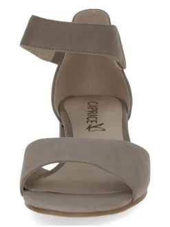 Leder-Sandaletten in Braun