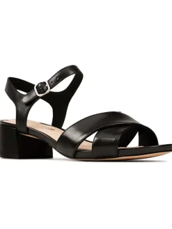 Leder-Sandaletten "Sheer35 Strap" in Schwarz