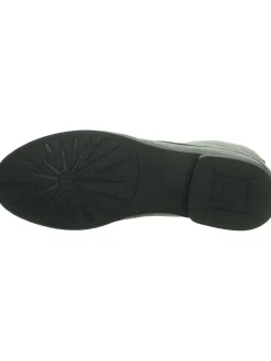 Leder-Schnprschuhe in Grau