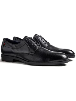 Leder-Schnürschuhe "Ferenc" in Schwarz