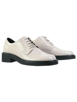 Leder-Schnürschuhe "George" in Creme