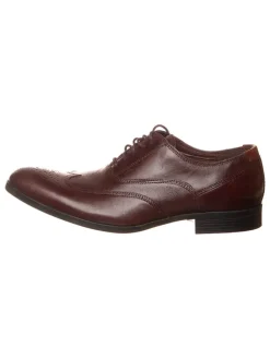 Leder-Schnürschuhe ''Gilmore Wing'' in Dunkelbraun