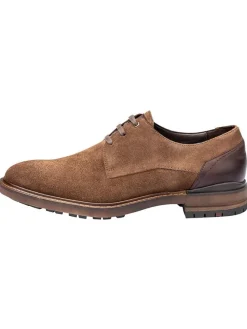 Leder-Schnürschuhe "Hadrian" in Hellbraun