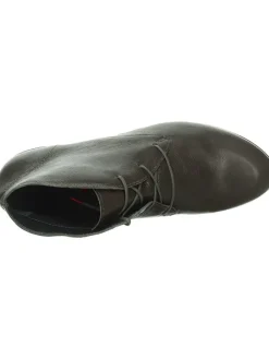 Leder-Schnürschuhe in Braun