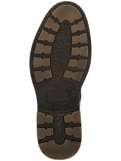 Leder-Schnürschuhe in Braun