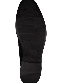 Leder-Schnürschuhe in Braun