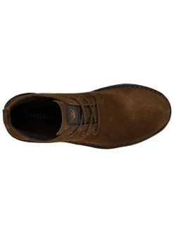 Leder-Schnürschuhe in Braun