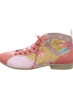 Leder-Schnürschuhe in Bunt