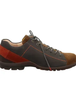 Leder-Schnürschuhe in Bunt