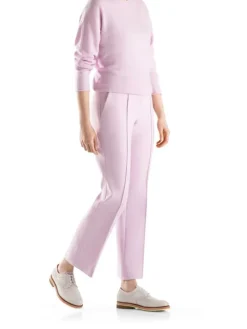 Leder-Schnürschuhe in Creme