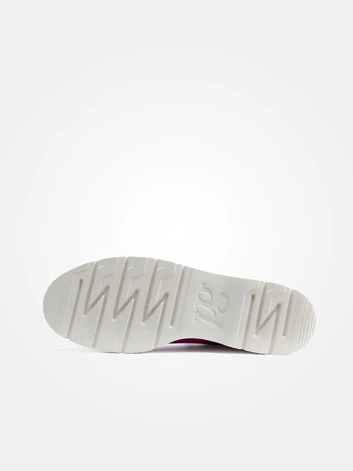 Leder-Schnürschuhe in Hellbraun