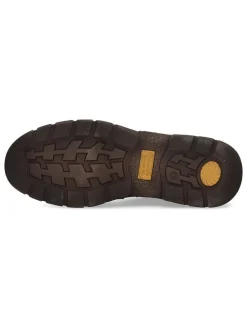 Leder-Schnürschuhe in Hellbraun