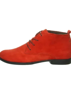 Leder-Schnürschuhe in Orange