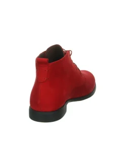 Leder-Schnürschuhe in Rot