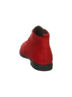 Leder-Schnürschuhe in Rot