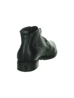 Leder-Schnürschuhe in Schwarz