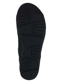 Leder-Schnürschuhe in Schwarz