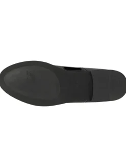 Leder-Schnürschuhe in Schwarz