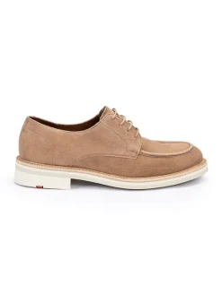 Leder-Schnürschuhe "Jupiter" in Beige