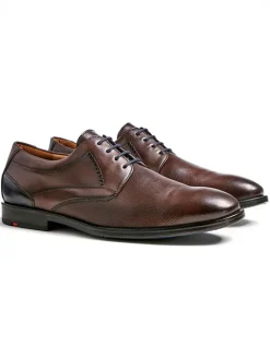 Leder-Schnürschuhe "Kalmat" in Braun