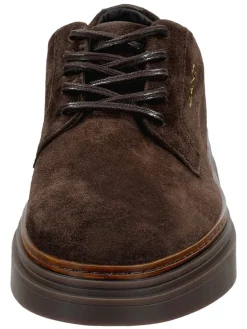 Leder-Schnürschuhe "Kinzoon" in Braun