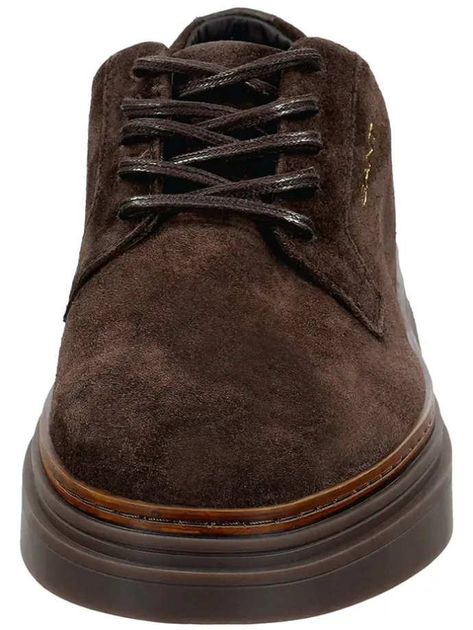 Leder-Schnürschuhe "Kinzoon" in Braun